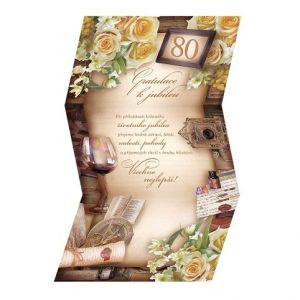 ARGUS Přání k 80. narozeninám 15-7057c80
