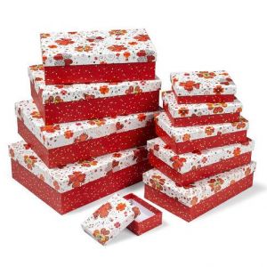 ARGUS Sada 10 ks dárkových krabic květinových 21005194