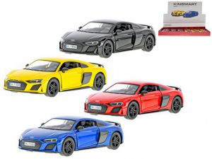 Kinsmart Audi R8 coupe kov 1:36 13cm na zpětný chod 4barvy