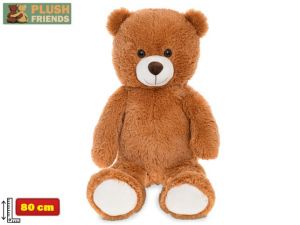 Plush Friends medvěd plyšový 80cm tmavě hnědý 0m+