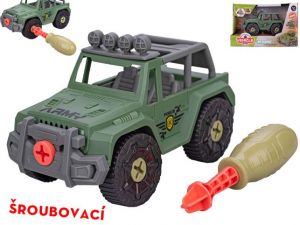 Auto terénní vojenské šroubovací 13,5cm na volný chod v krabičce