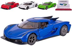 Kinsmart Koenigsegg Jesko Absolut 12,5cm kov zpětný chod 4barvy