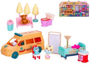 Sada zvířecí ordinace s doplňky 18ks v krabičce