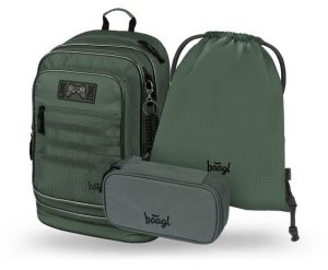 BAAGL SET 3 Cubic Grove: batoh, penál, sáček GRS