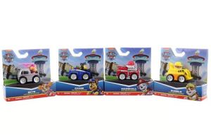 Tlapková Patrola 4 Druhy Mini Autíčka s Figurkou