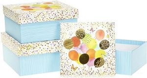 Dárkové krabice s motivem balonky a motýlci velká