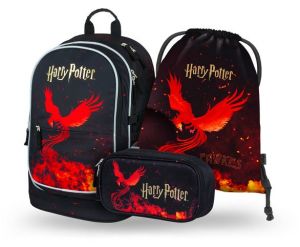BAAGL SET 3 Core Harry Potter Fénix: batoh, penál, sáček GRS