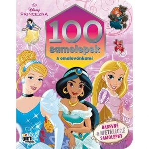 100 samolepek s omalovánkami Disney Princezny