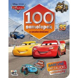 100 samolepek s omalovánkami Auta