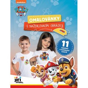 Omalovánky s nažehlovacími obrázky Tlapková patrola