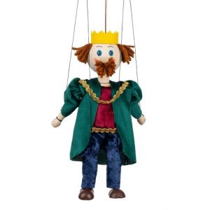 Král 20 cm, dřevěná loutka