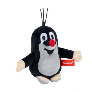 Krtek 8 cm, plyšový přívěsek s poutkem na zavěšení