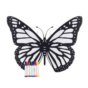 Motýlí křídla k vybarvení