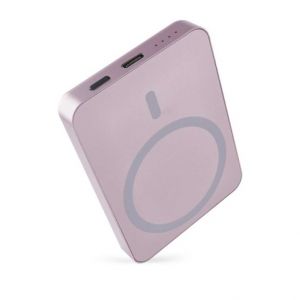 EMOS Powerbanka EMOS WI 522, 5 000 mAh, 20 W+Wireless, lososová