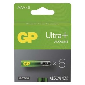 GP Alkalická baterie GP Ultra Plus AAA (LR03), 6 ks