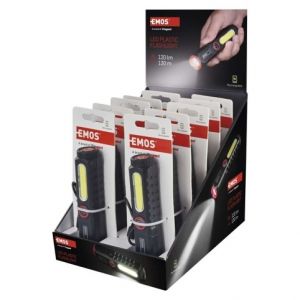 EMOS LED nabíjecí plastová svítilna P4720, 120 lm, 10 ks, display box