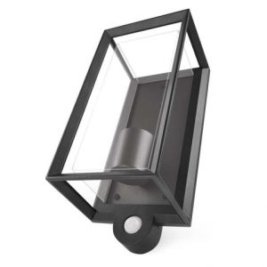 EMOS Zahradní nástěnné svítidlo MALVA, čidlo soumraku, 13 x 12 x 28 cm, 1 x E27, 15 W