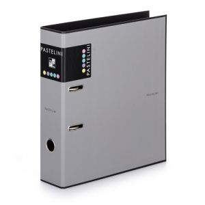 II. jakost Pořadač A4 lamino páka 7cm PASTELINI šedá