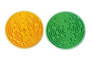 Bludiště hra hlavolam plast průměr 8cm