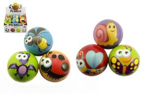 Míček pěnový zvířátko 10cm asst mix barev