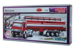 Stavebnice Monti 08/3 Benzina Liaz 1:48 v krabici 31,5x16,5x7,5cm