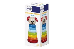 Pyramida pejsek dřevo 8ks 15cm v krabici 12m+