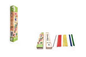 Mikádo společenská hra 41ks dřevo 25cm v dřevěné krabičce 5x27x3cm