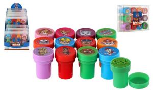 Razítka samobarvící 12ks plast Paw Patrol/Tlapková patrola v blistru 12x9cm