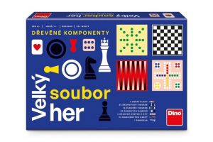 Velký soubor her společenská rodinná hra v krabici 33x23x5cm