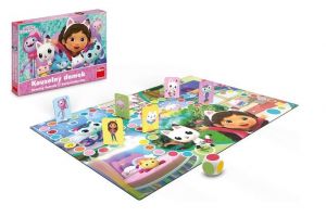 Gábin kouzelný domek/Gabby‚s Dollhouse dětská společenská hra v krabici 33x23x3,5cm