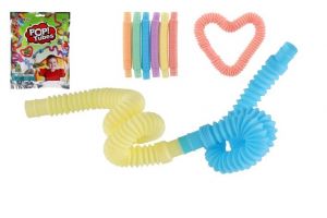 Stavebnice trubky/trubičky natahovací 6ks plast v sáčku 18x24x2cm