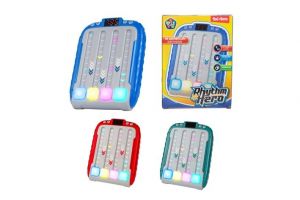 Digitální hra hlavolam plast 11x15cm na baterie se zvukem 3 barvy v krabičce 11,5x15cm