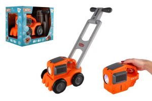 Bublifuk sekačka + náplň plast 17x50cm na baterie se světlem v krabici 30x25x20cm