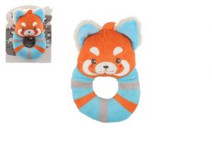 Liška chrastítko plyš 9x14cm na kartě v sáčku 0+