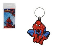 Přívěsek na klíče/Klíčenka Spiderman sedící gumový 6cm v sáčku