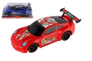 Auto sportovní plast 30cm na setrvačník 2 barvy v blistru