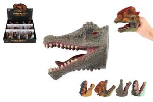 Maňásek hlava dinosaura guma 5x10cm mix druhů