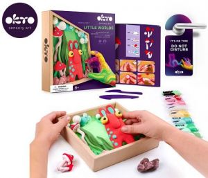 OKTO Modelování Malý svět v rámečku motiv "Skřítek" 21x21 cm