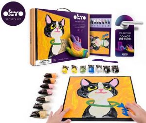 OKTO Malování hmotou podle čísel "Kočka" 29x29 cm