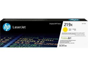 W2192X Toner HP 219X, pro tiskárnu LaserJet Pro 3202, žlutá, 2500 stran, HP