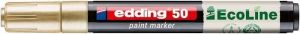 Lakový popisovač "50 EcoLine", zlatá, 2-3 mm, EDDING 4-50-053