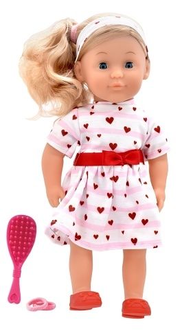 Dolls World Módní panenka Charlotte - 36 cm: Růžová srdíčková princezna