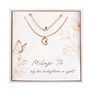 ALBI Dvojitý náhrdelník - Miluji Tě