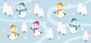 ALBI Money gift - dětské, cute se sněhuláky