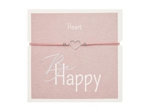Gifty - Be Happy náramek - ss Heart