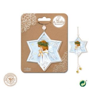 ARGUS Vánoční dřevěná dekorace hvězdička 23571001