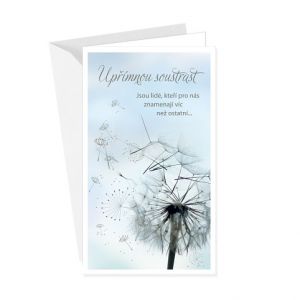 ARGUS Kondolence Úpřimná soustrast 54-600c
