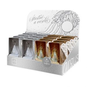 ARGUS Vánoční dekorace andělé ze skla MIX 16 kusů 23678001