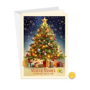 ARGUS Vánoční přání svítící 71-5001c