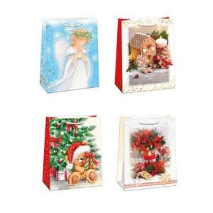 ARGUS Dárková papírová taška T8 (29 x 38 cm) mix 12 ks 08830006